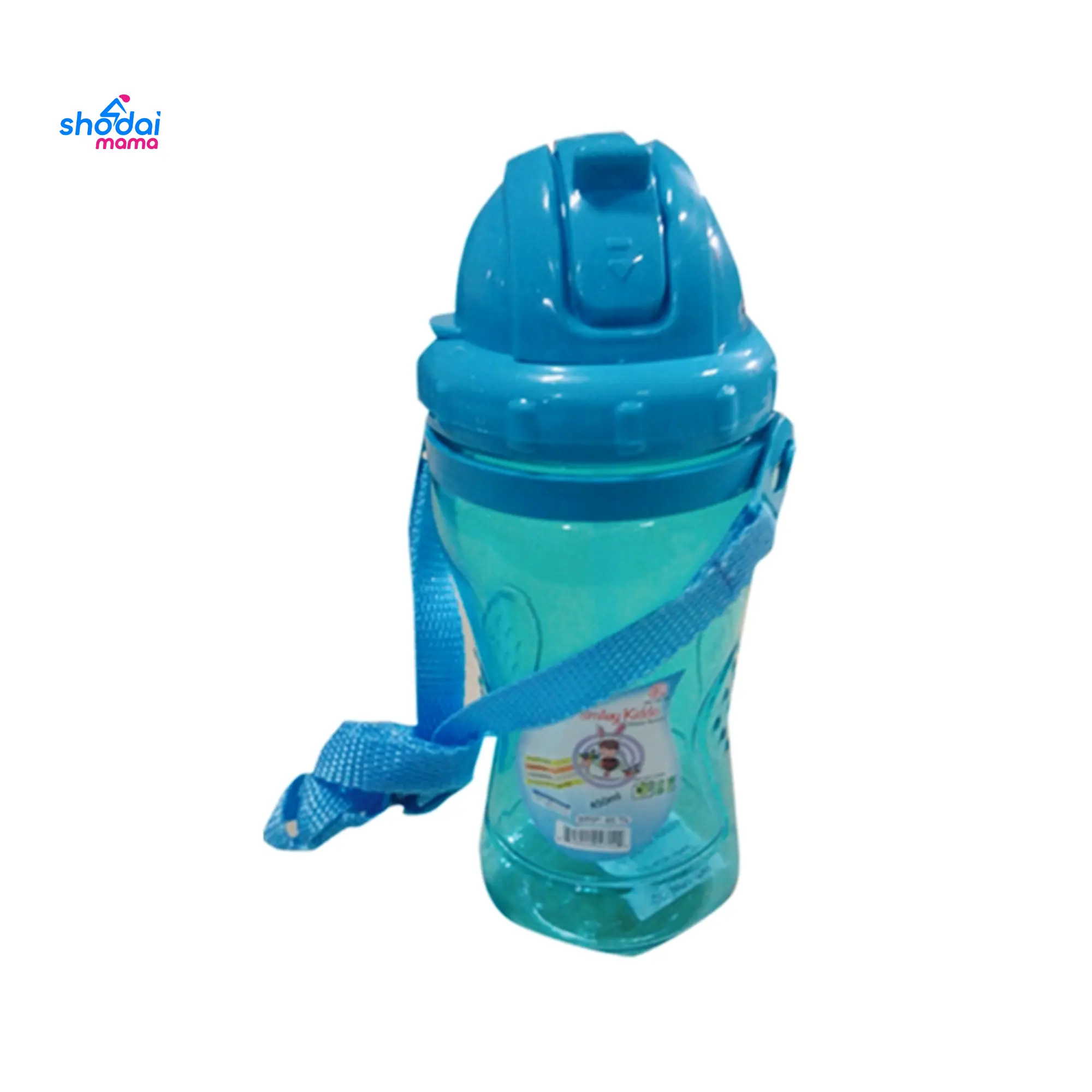 RFL Smiley Kiddo Water Bottle 450ml - Tr. Blue